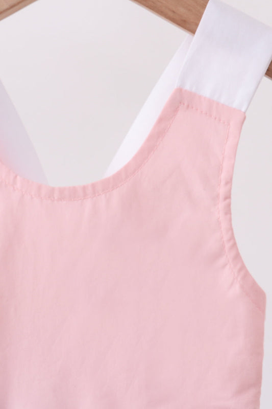 Pink & blue ruffle bow bubble
