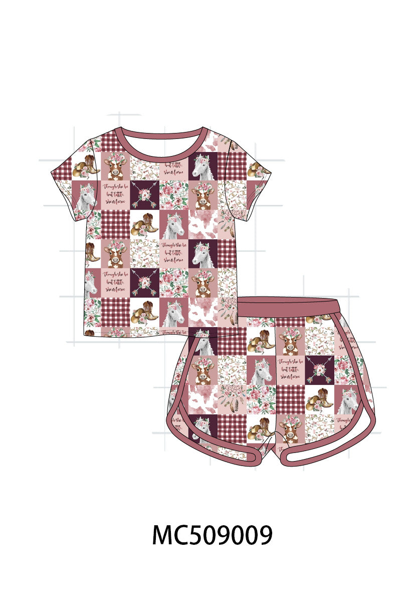 PO65 Maroon checkered farmland bamboo collection - closing 9/15- ETA late January