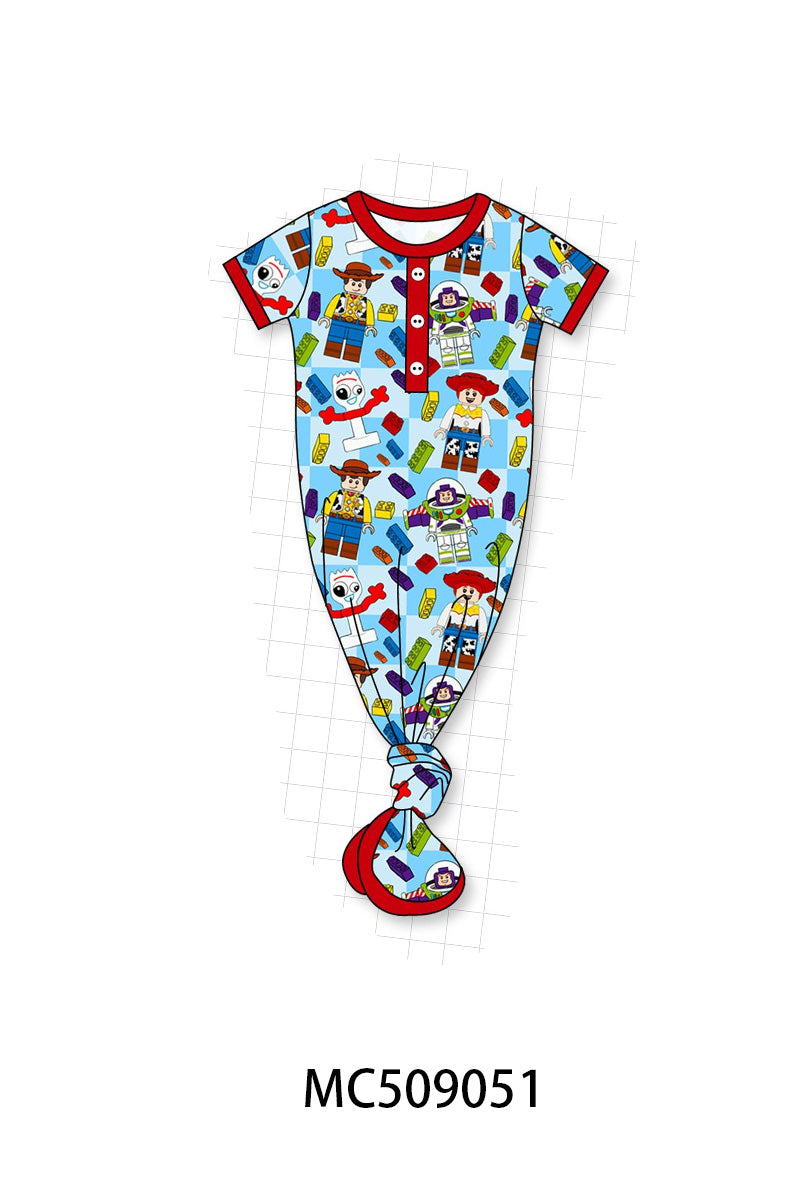 PO65 Blue character print bamboo collection - closing 9/15- ETA late January