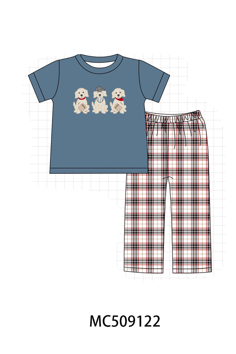PO65 Navy puppy football applique collection - closing 9/15- ETA late January