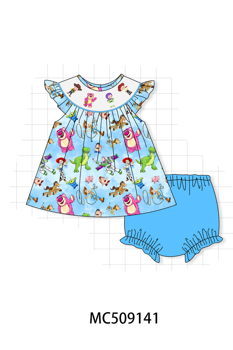 PO65 Blue character smocked collection - closing 9/15- ETA late January