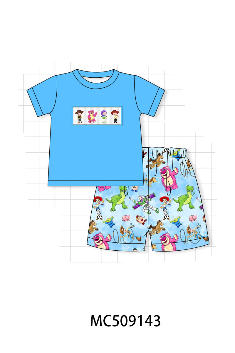 PO65 Blue character smocked collection - closing 9/15- ETA late January