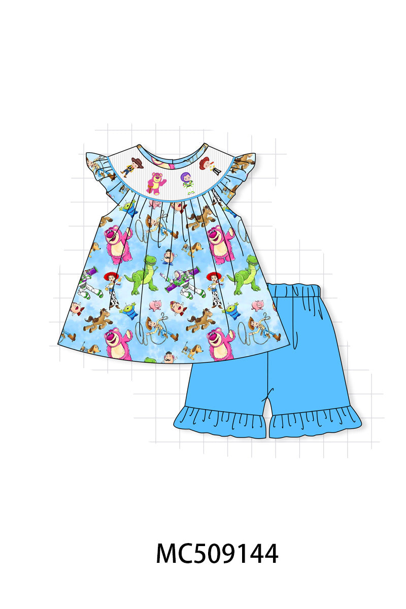 PO65 Blue character smocked collection - closing 9/15- ETA late January