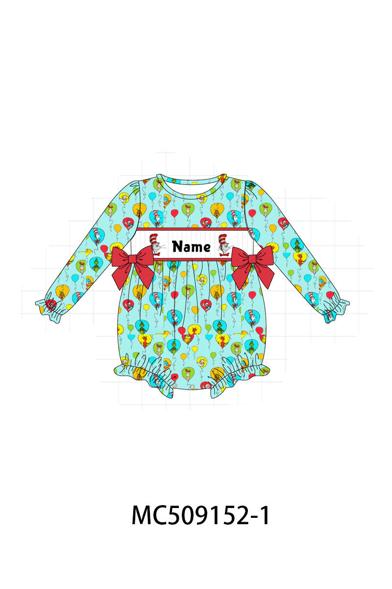 PO65 Mint Dr. Seuss monogram smocked collection - closing 9/15- ETA late January