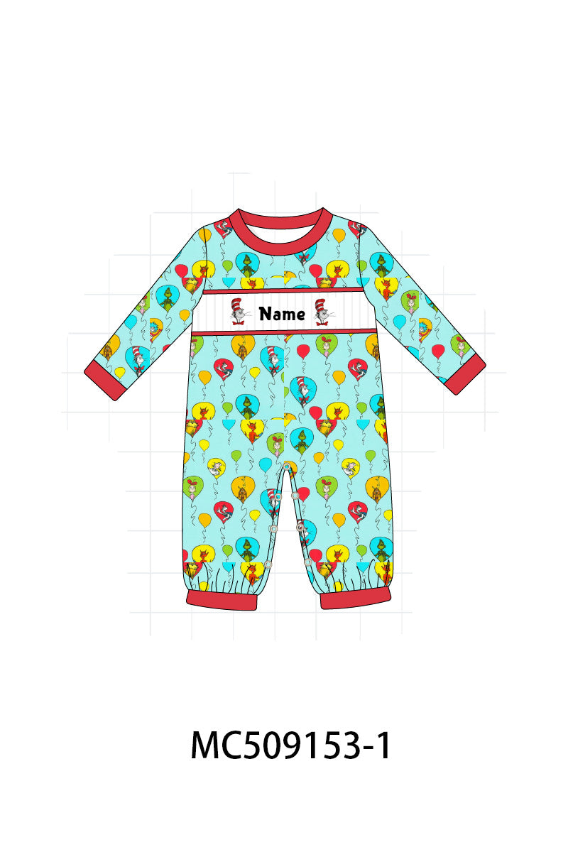 PO65 Mint Dr. Seuss monogram smocked collection - closing 9/15- ETA late January