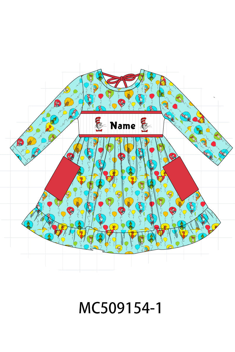 PO65 Mint Dr. Seuss monogram smocked collection - closing 9/15- ETA late January