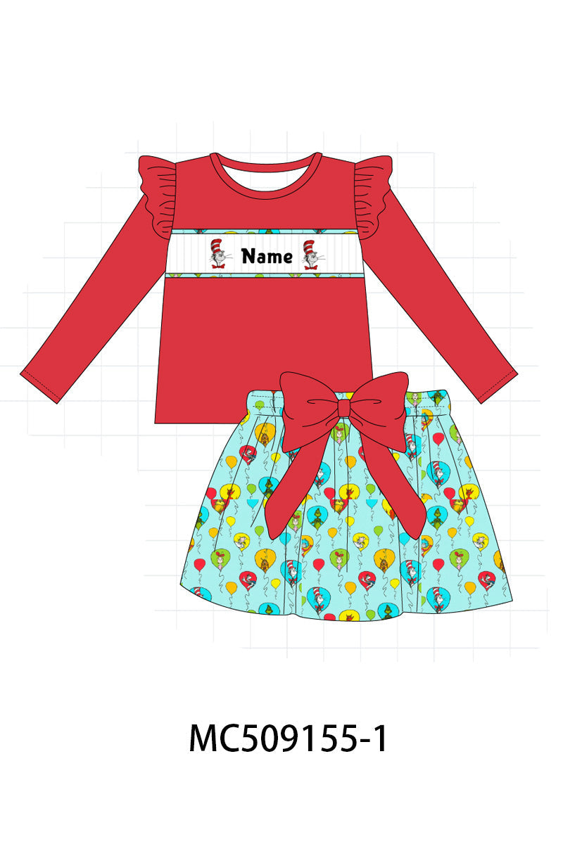 PO65 Mint Dr. Seuss monogram smocked collection - closing 9/15- ETA late January