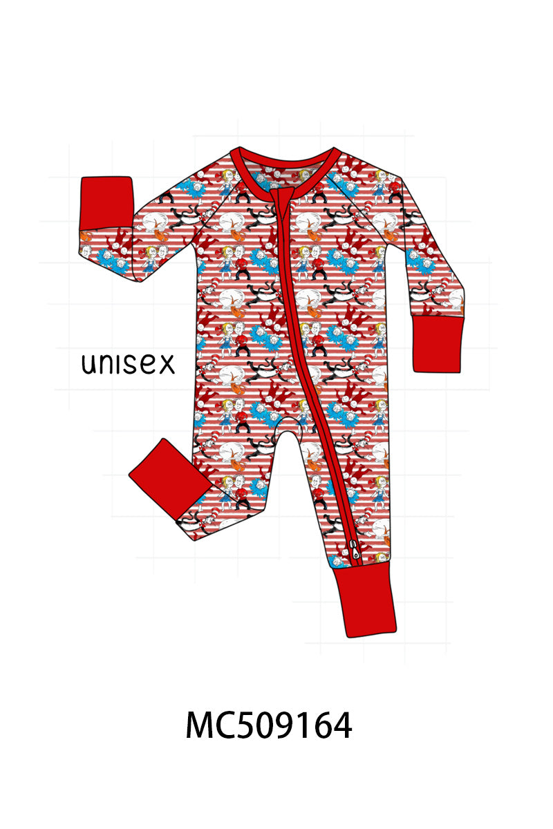 PO65 Red stripe Dr. Seuss bamboo collection - closing 9/15- ETA late January