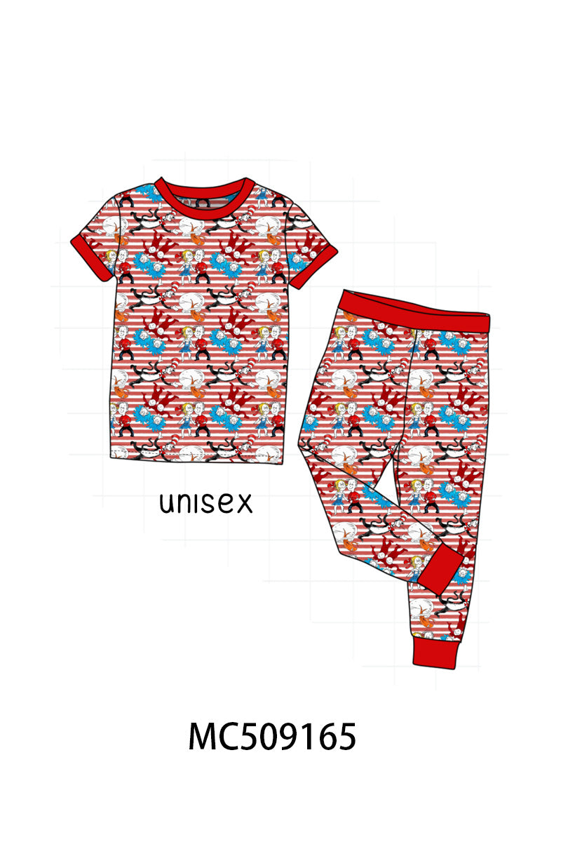 PO65 Red stripe Dr. Seuss bamboo collection - closing 9/15- ETA late January