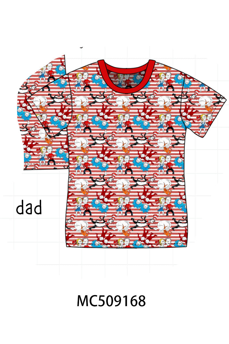 PO65 Red stripe Dr. Seuss bamboo collection - closing 9/15- ETA late January
