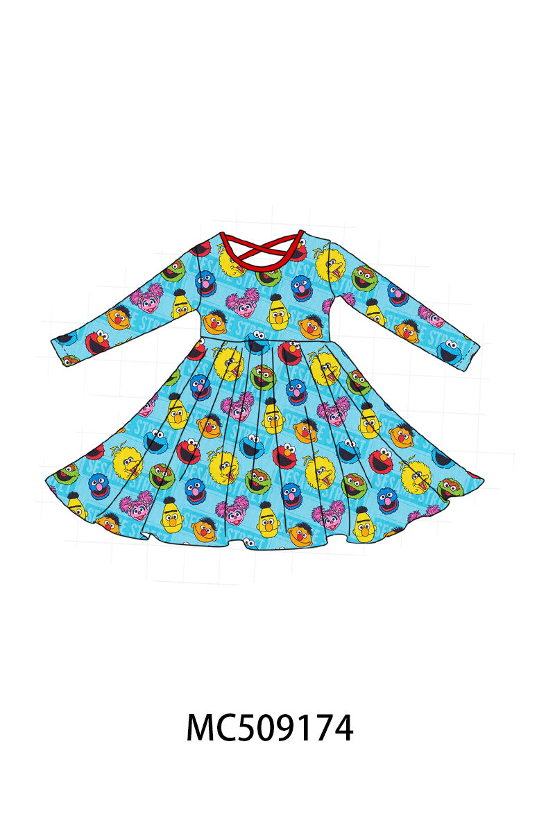 PO65 Blue character print bamboo collection - closing 9/15- ETA late January