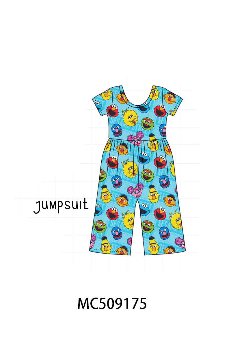 PO65 Blue character print bamboo collection - closing 9/15- ETA late January