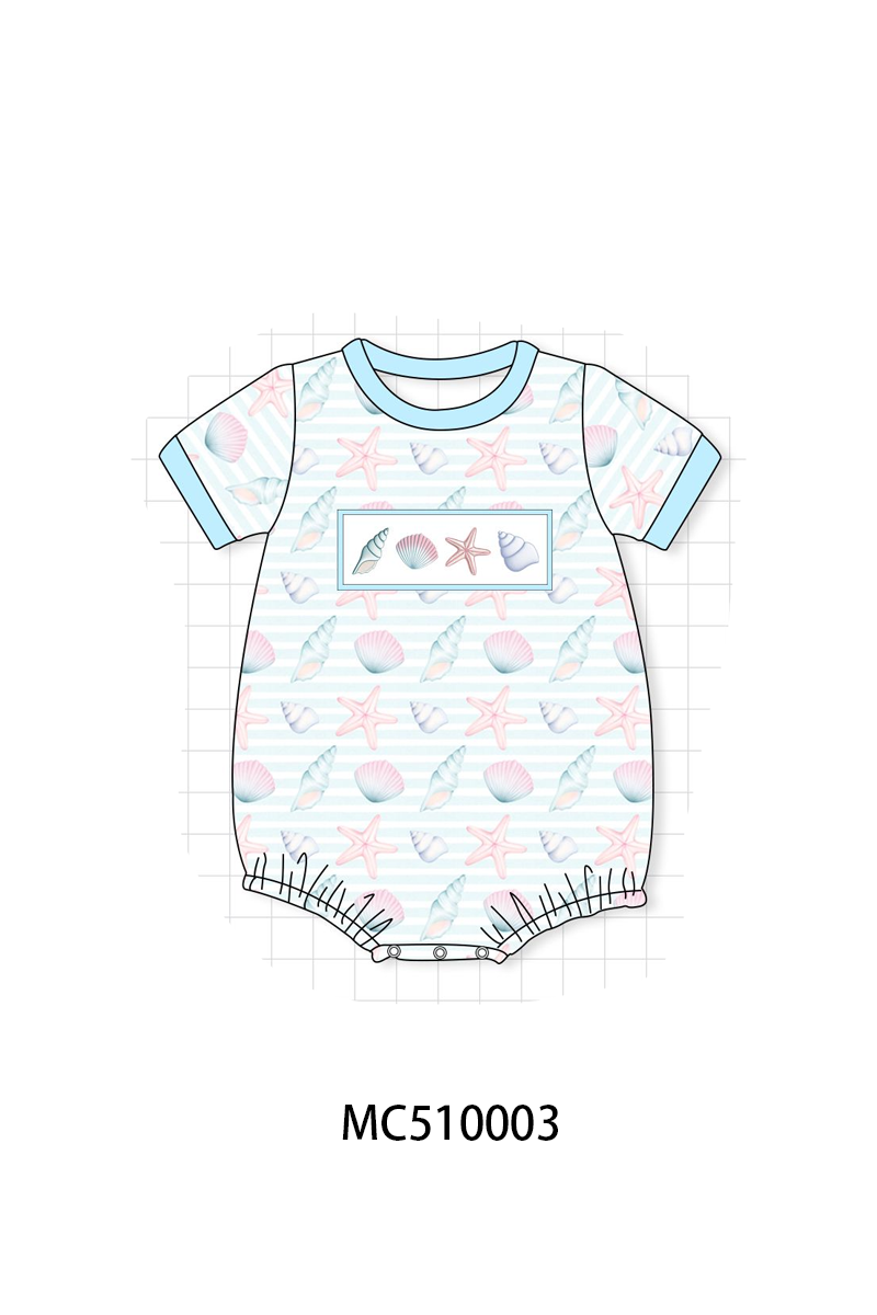 PO69 Pink shells starfish embroidery collection - closing 10/27 - eta early march