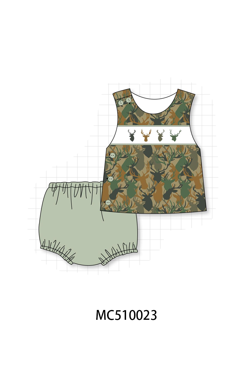 PO69 Camouflage deer antler embroidery collection- closing 10/27 - eta early march