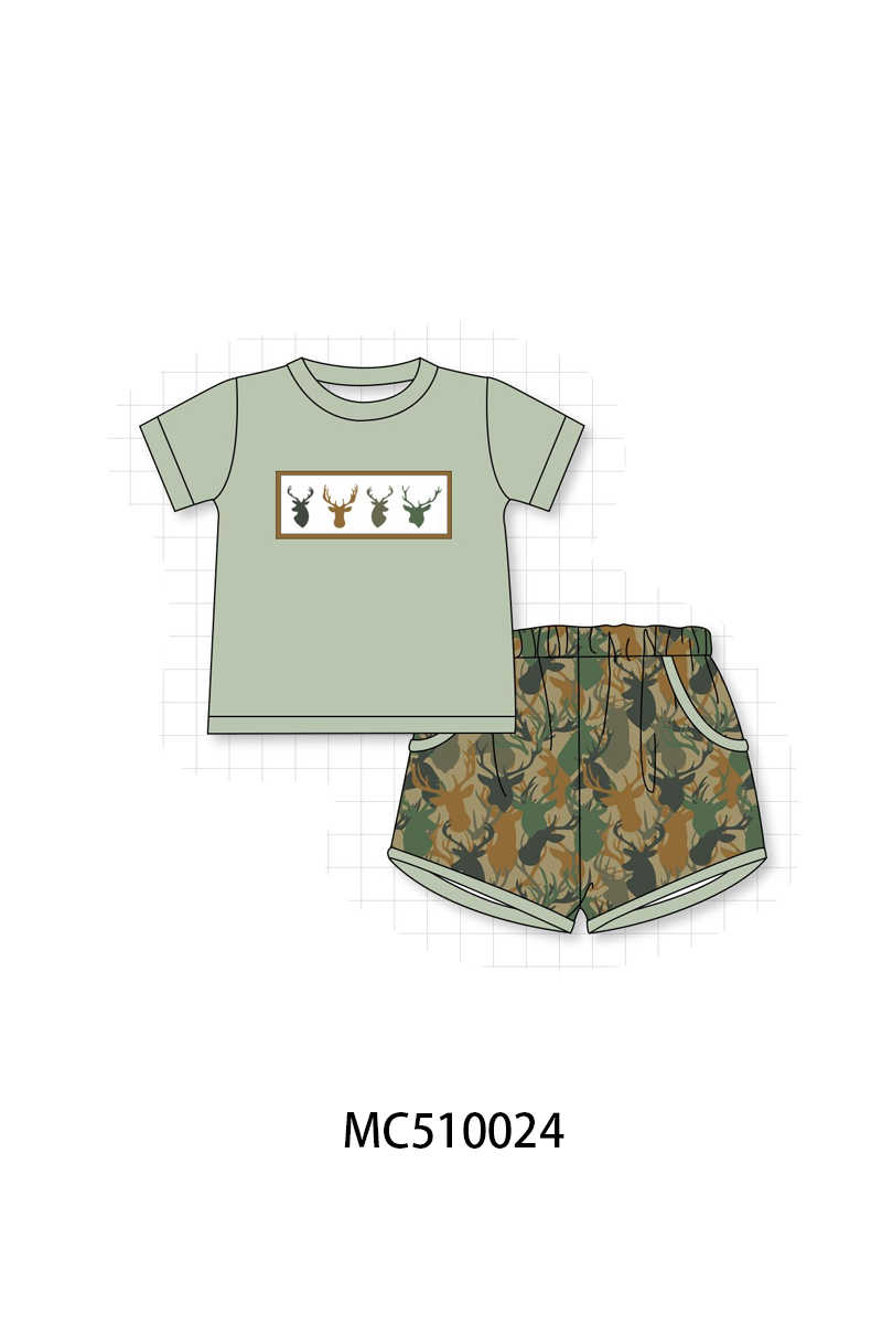 PO69 Camouflage deer antler embroidery collection- closing 10/27 - eta early march