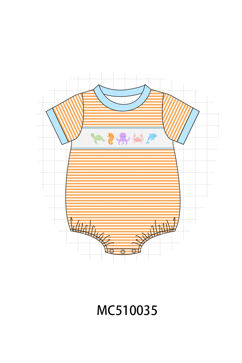 PO69 Purple marine smocked stripe collection- closing 10/27 - eta early march