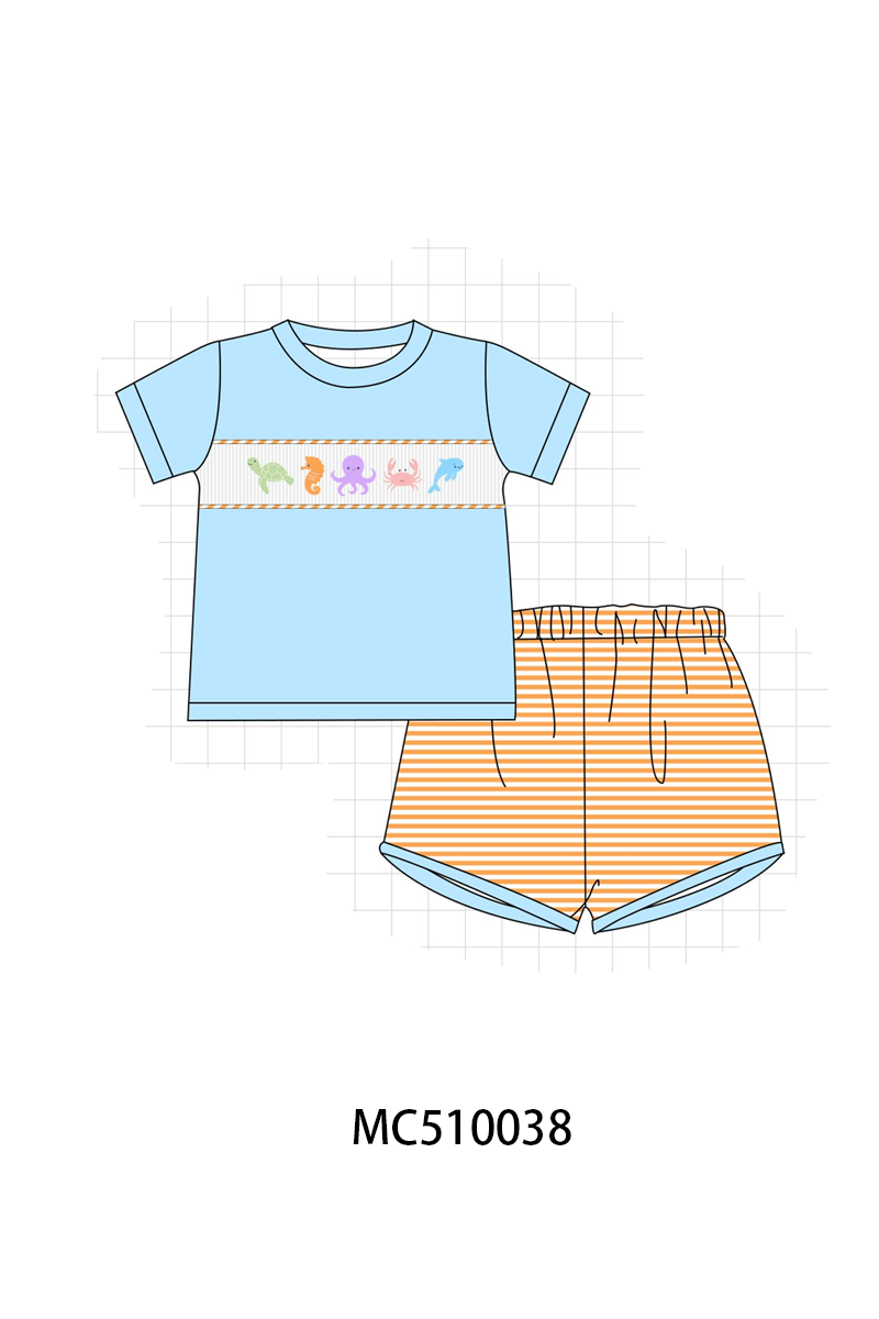 PO69 Purple marine smocked stripe collection- closing 10/27 - eta early march