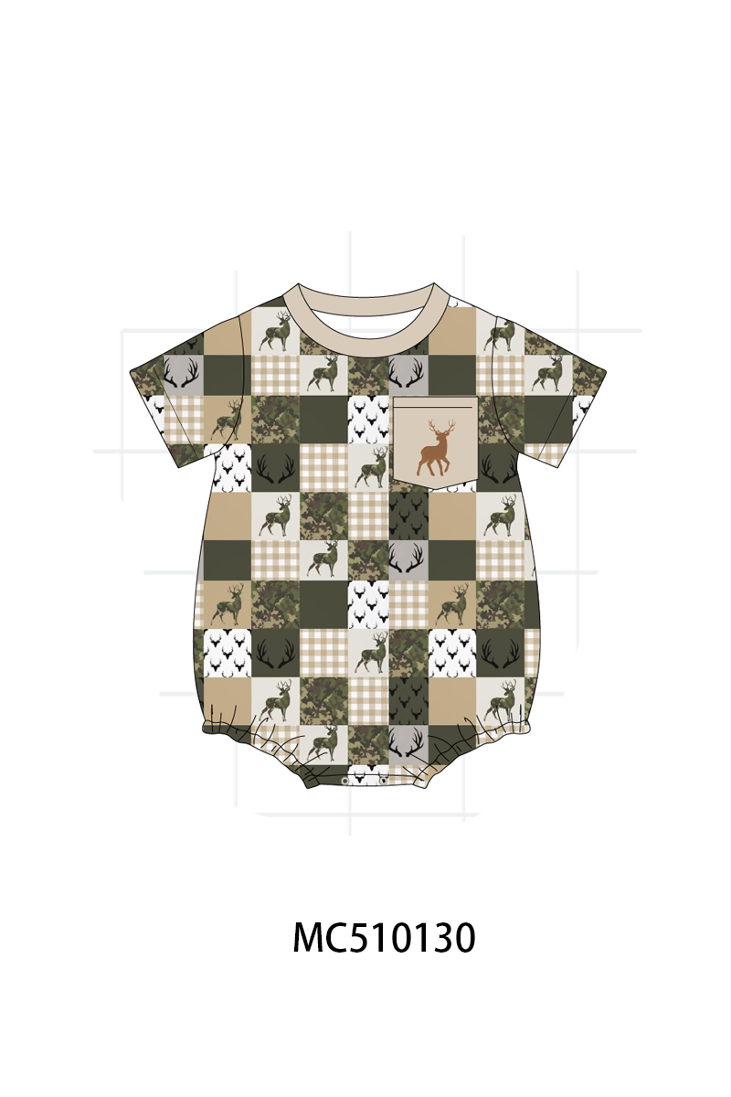 PO69 Green hunting deer embroidery collection- closing 10/27 - eta early march