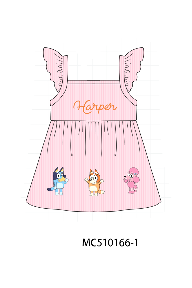 PO69 Pink&blue character monogram embroidery collection- closing 10/27 - eta early march