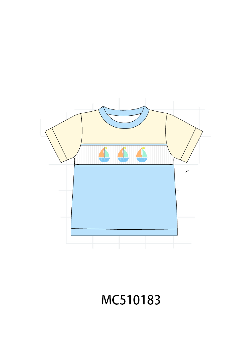 PO69 Colors blocks sailboat embroidery collection- closing 10/27 - eta early march