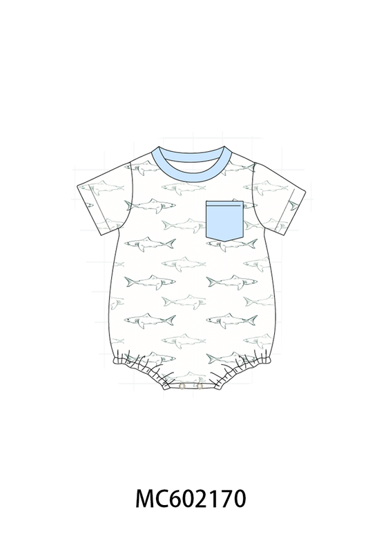 PO81 Blue sharks print boys swimsuit collection - closing 2/16 - ETA July