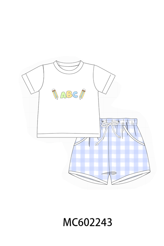 PO81 Back to school ABC pencil embroidery collection - closing 2/16 - ETA July