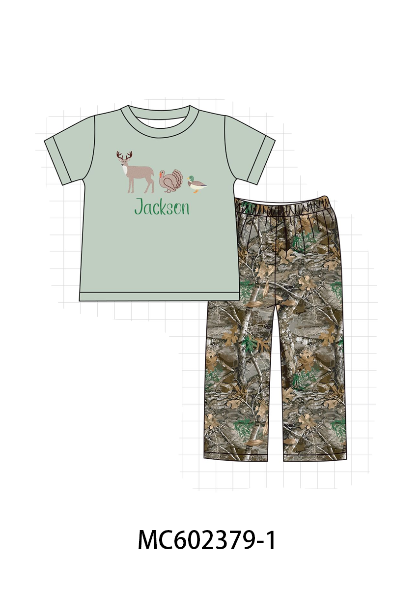 PO82 Sage hunting monogram embroidery collection - closing 3/2 - ETA July