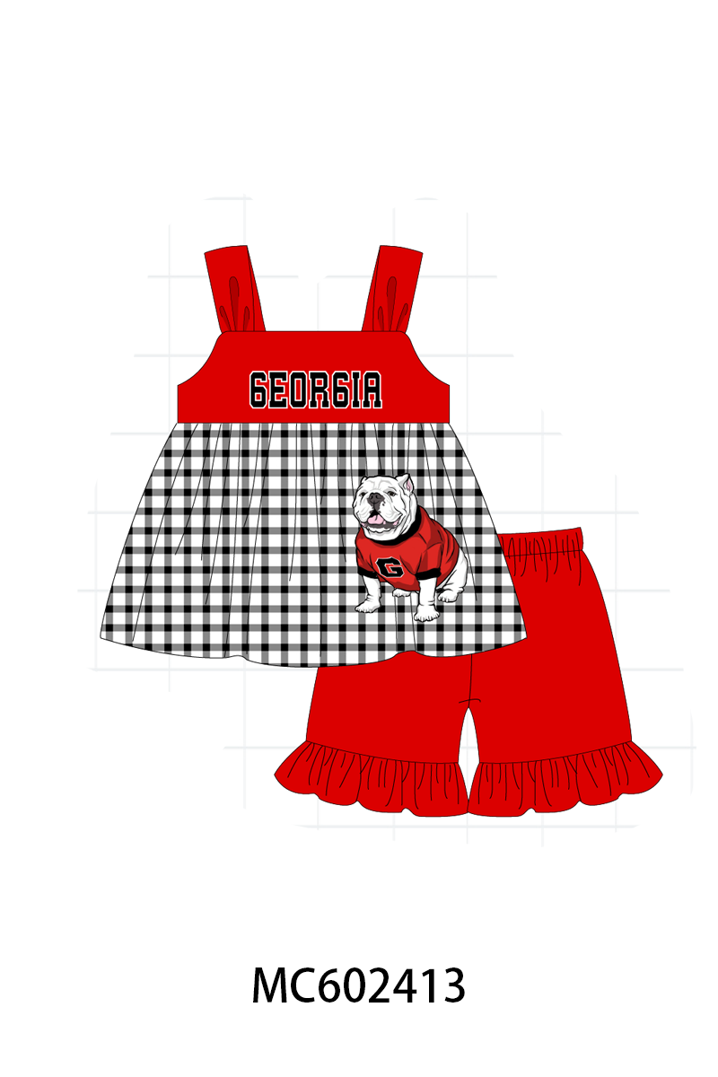 PO82 Red GEORGIA embroidery collection - closing 3/2 - ETA July