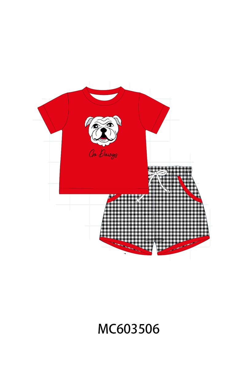 PO85 Red Georgia Go Dawgs smocked collection - ETA late august - closing 3/30