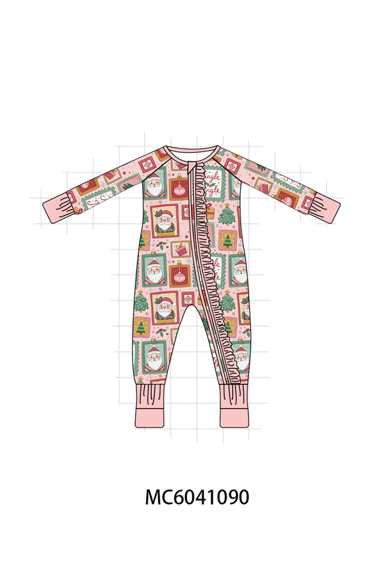 PO90 Pink christmas santa bamboo collection - closing 5/11 - ETA early October