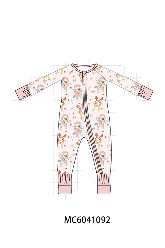 PO90 Pink bluey print bamboo collection - closing 5/11 - ETA early October