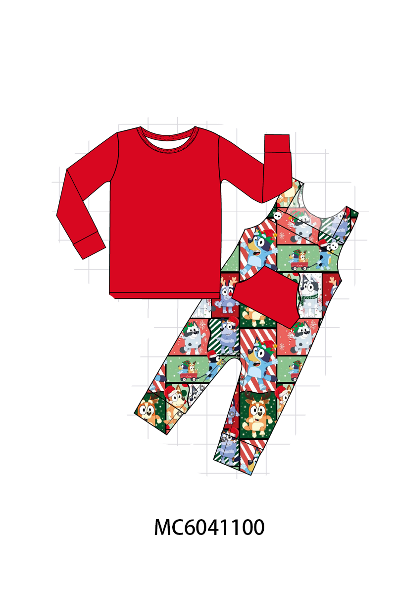 PO90 Red christmas bluey print bamboo collection - closing 5/11 - ETA early October