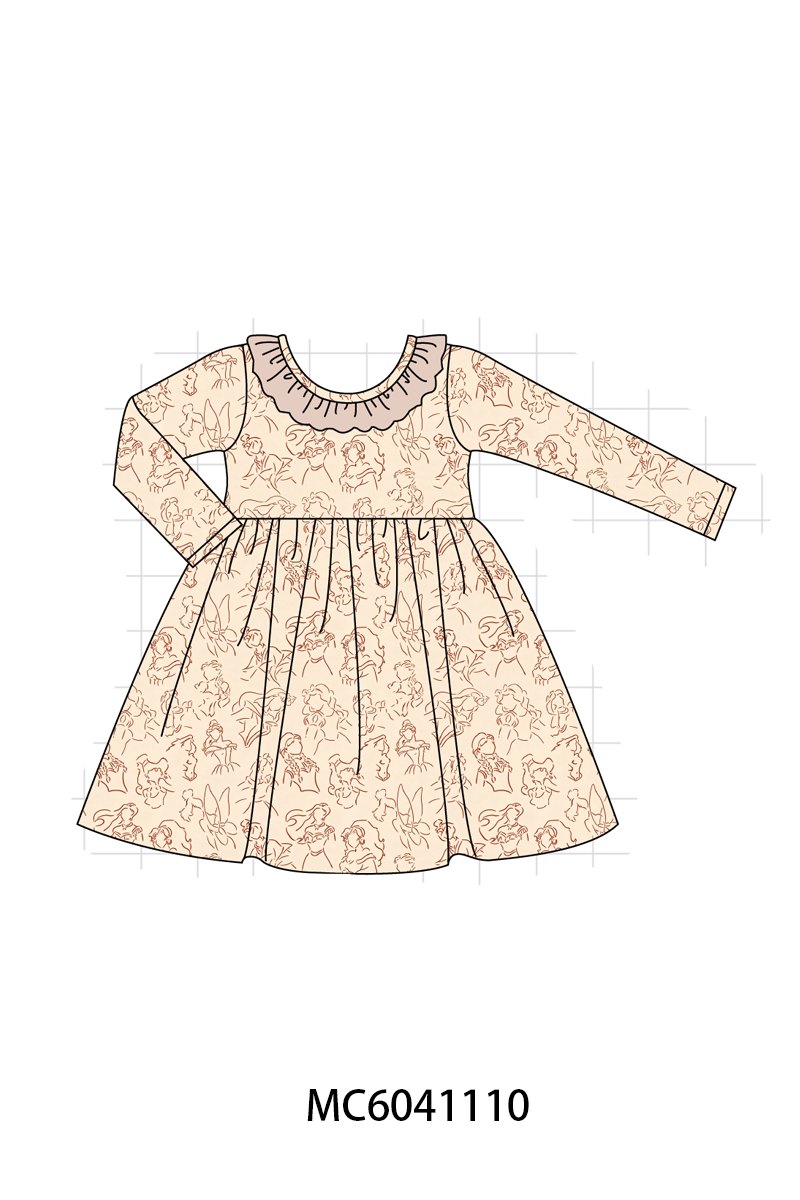 PO90 Khaki princess print bamboo collection - closing 5/11 - ETA early October
