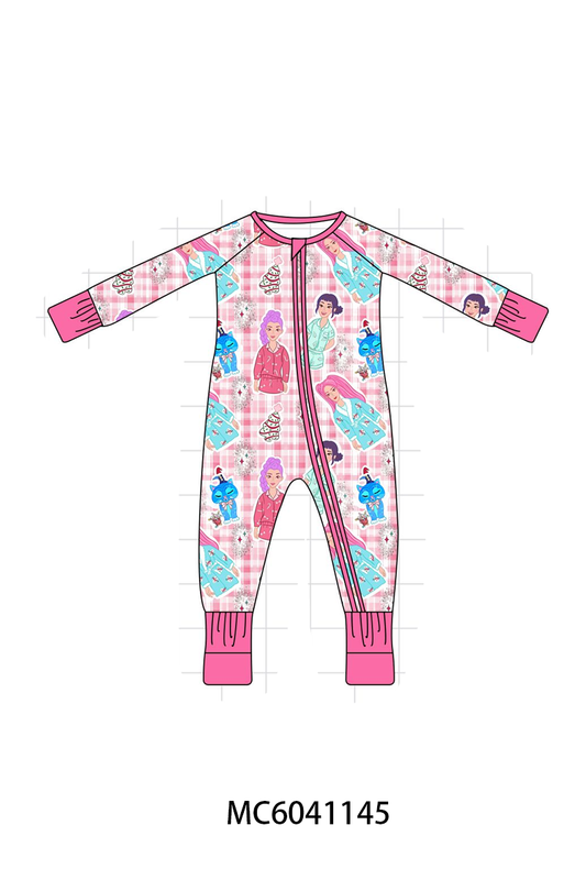 PO90 Pink princess plaid bamboo collection - closing 5/11 - ETA early October