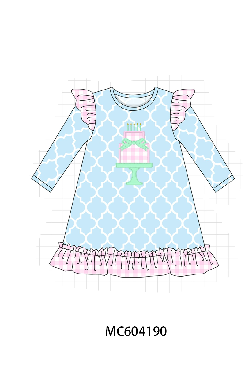 PO86 Blue birthday cake applique collection - closing 4/13 - ETA early September