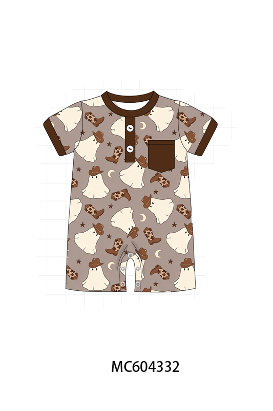 PO86 Brown halloween ghost print collection - closing 4/13 - ETA early September