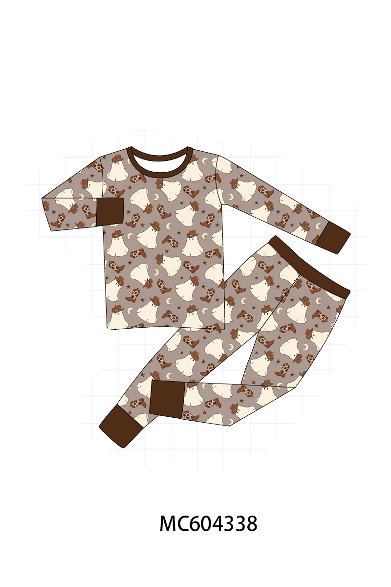 PO86 Brown halloween ghost print collection - closing 4/13 - ETA early September