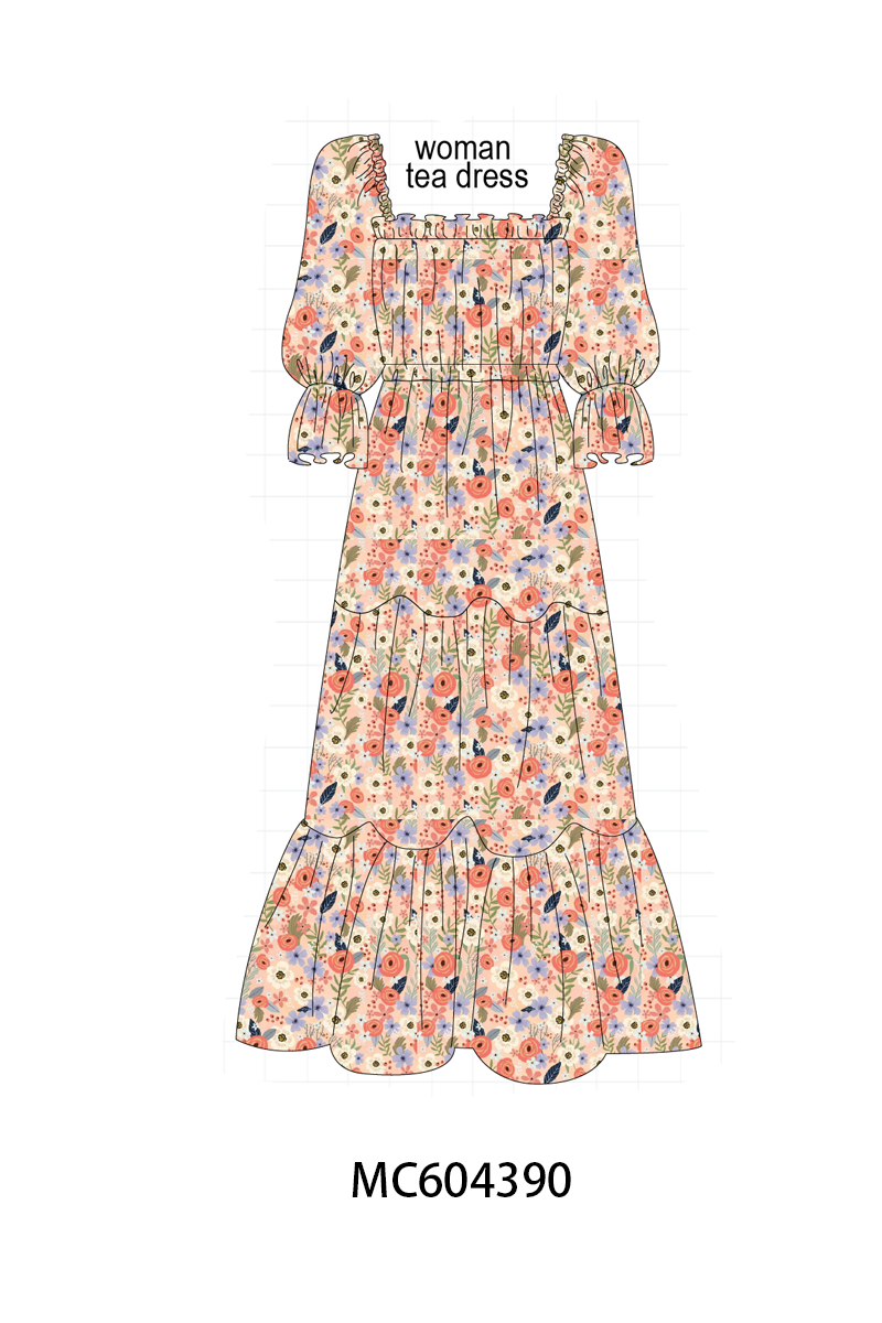 PO86 Coral floral smocked collection - closing 4/13 - ETA early September
