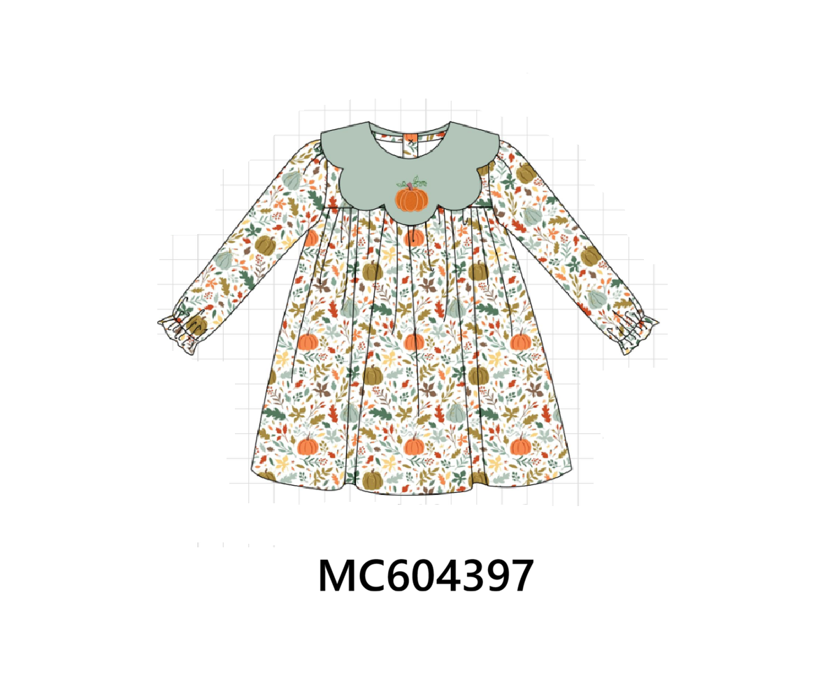 PO86 Pumpkin leaves embroidery collection - closing 4/13 - ETA early September
