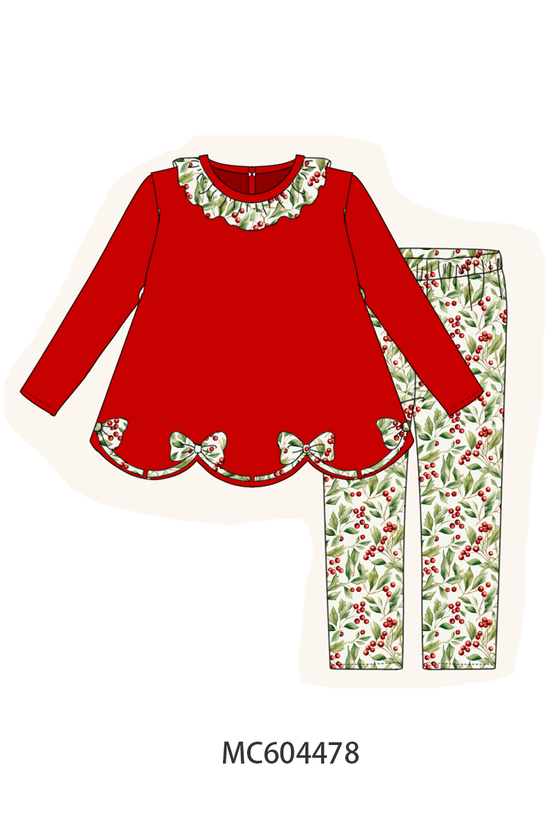 PO88 Red christmas bows ruffle collection - closing 4/27 - eta late September