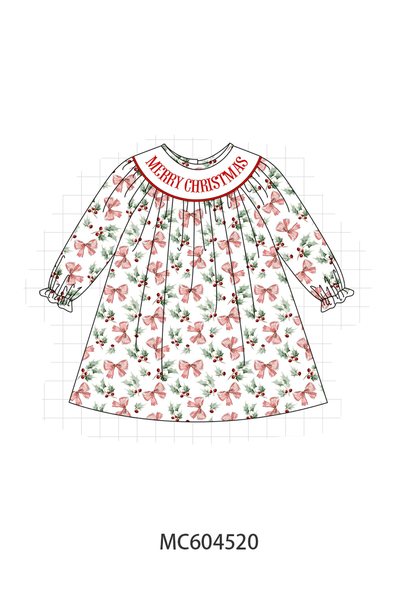 PO88 Merry christmas embroidery bow collection - closing 4/27 - eta late September
