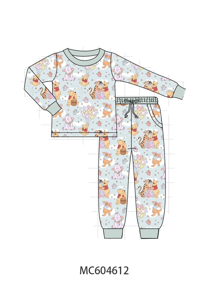 PO88 Sage winnie the pooh print bamboo collection - closing 4/27 - eta late September