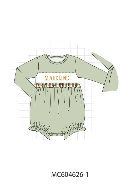 PO88 Sage monogram embroidery plaid collection - closing 4/27 - eta late September