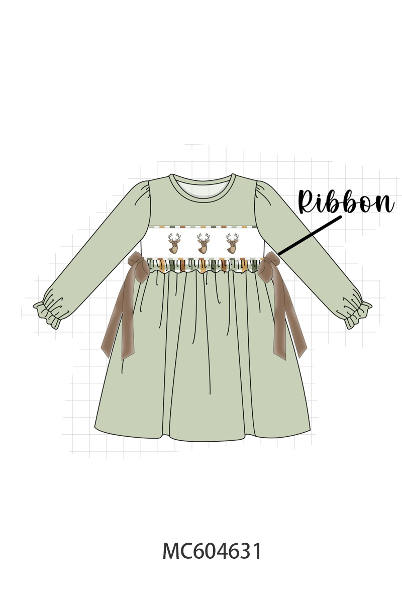 PO88 Sage deer embroidery collection - closing 4/27 - eta late September