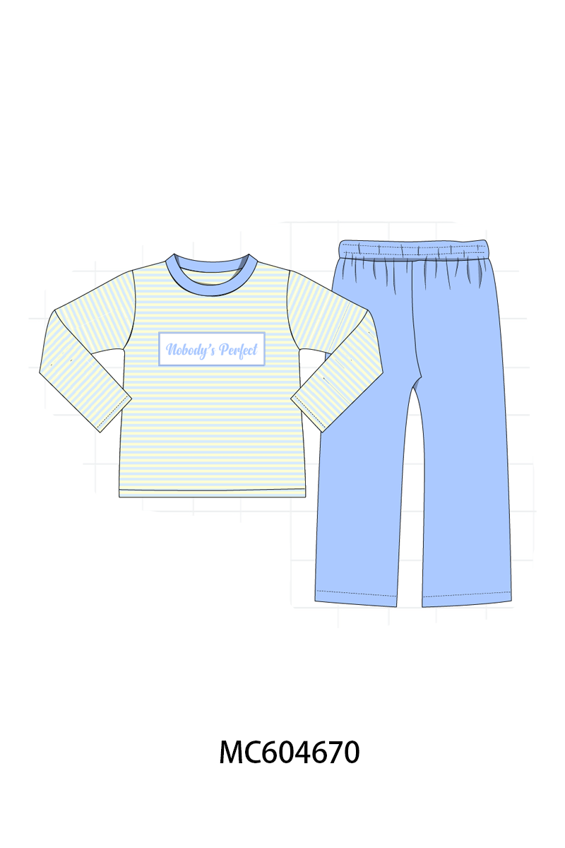 PO88 Blue cream nobody's perfect embroidery collection - closing 4/27 - eta late September