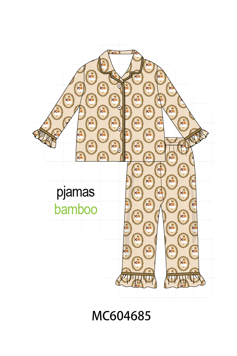 PO88 Green goose pumpkin embroidery collection - closing 4/27 - eta late September
