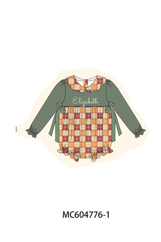 PO88 Green cozy season monogram embroidery collection - closing 4/27 - eta late September