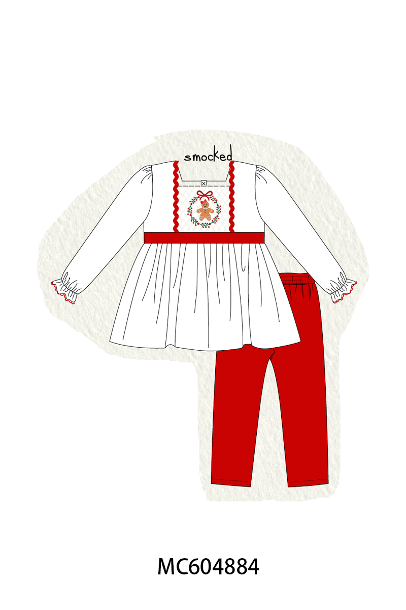 PO90 Forest christmas gingerbread embroidery smocked collection - closing 5/11 - ETA early October
