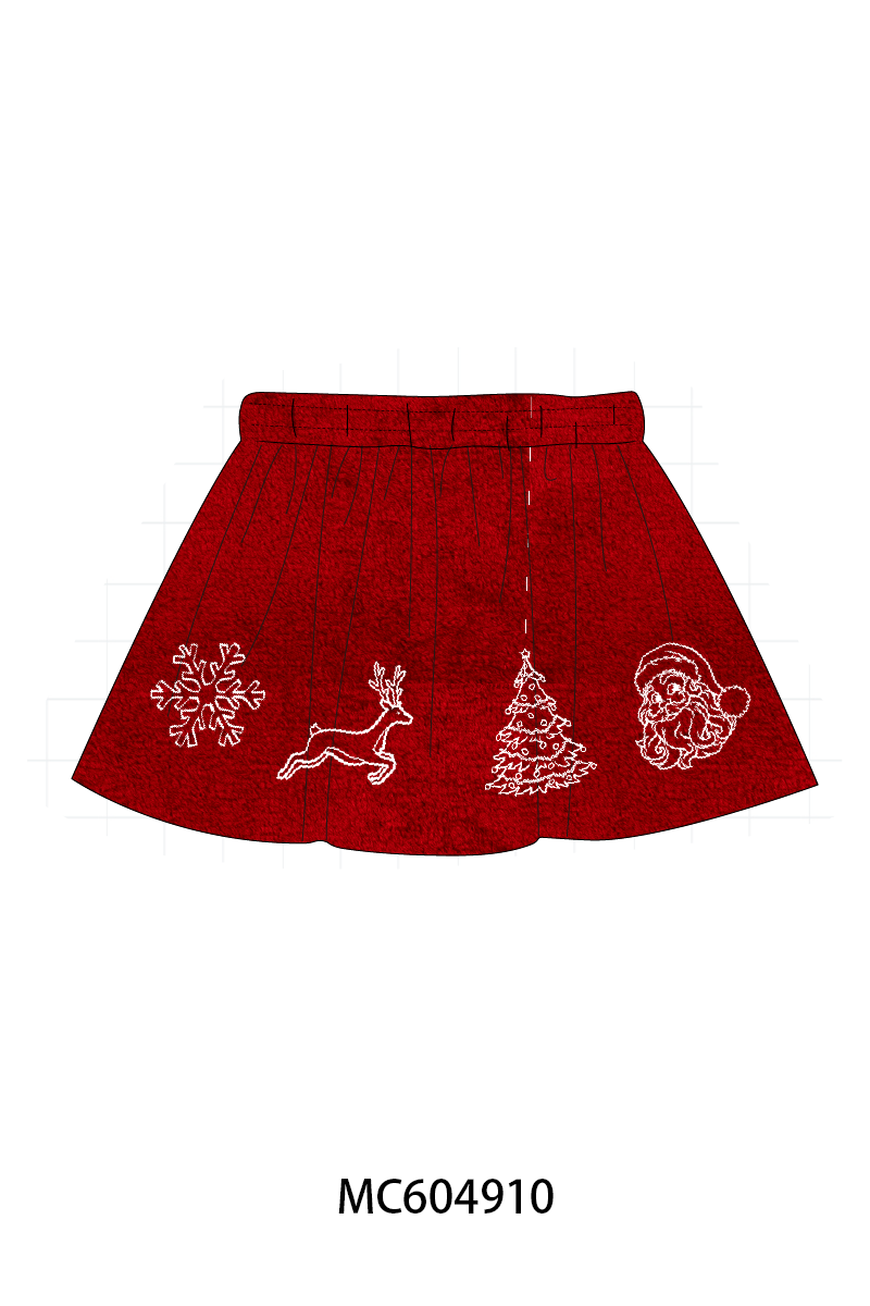 PO90 Coral fleece christmas snow reindeer tree santa embroidery collection - closing 5/11 - ETA early October