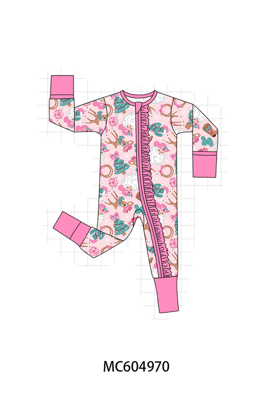 PO90 Pink&blue cowboy print bamboo collection - closing 5/11 - ETA early October